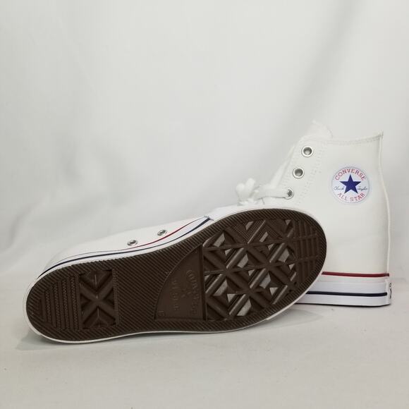 Converse Women's CTAS Wedge Platform Hi Tops Size 5.5 White A11908C NWT - Picture 7 of 8